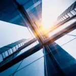 skyscrapers from a low angle view